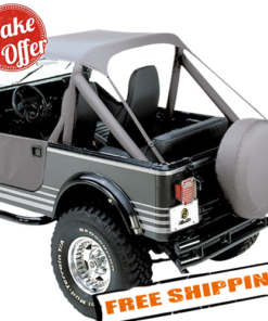 Bestop 52508-09 Traditional Bikini Top for 1976-1991 Jeep CJ7/ Wrangler YJ