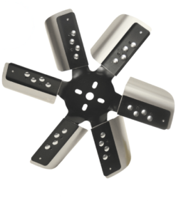 Derale 17015 15" Heavy Duty Stainless Steel Black Hub Standard Rotation Flex Fan