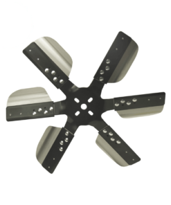 Derale 17617 17" Heavy Duty Stainless Steel Reverse Rotation Flex Fan, Black Hub