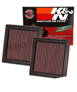 K&N 33-2399 Set of 2 Washable & Reusable High-Flow Air Intake Drop-In Filters