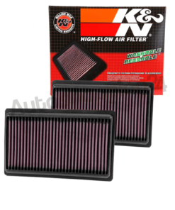 K&N 33-5014 Set of 2 High-Flow Air Intake Drop-In Filter for 14-18 Infiniti Q50