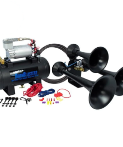 HornBlasters HK-C3B-127H Outlaw 127H Black Train Horn Kit