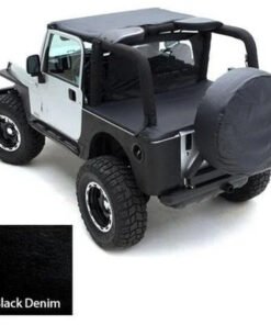 Smittybilt 90015 Black Denim Outback Wind Breaker for 1976-2006 Jeep Wrangler/CJ
