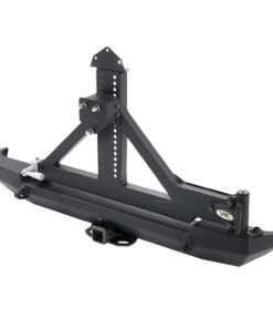 Smittybilt XRC Rear Bumper with Tire Carrier for 1987-2006 Jeep Wrangler YJ/TJ