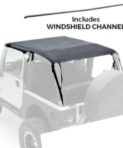 Smittybilt 92915 Extended Top w/ Windshield Channel - 1992-1995 Jeep Wrangler YJ