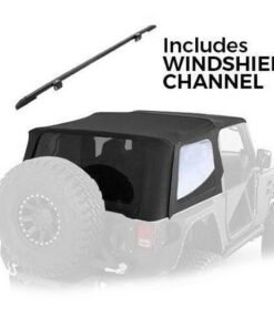 Smittybilt 9973235 Bowless Soft Top & Windshield channel - 1997-2006 Wrangler TJ