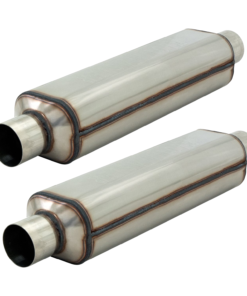 Flowmaster 12518304 Set of 2 304SS Super HP-2 Mufflers - 2.50 Center In/Out