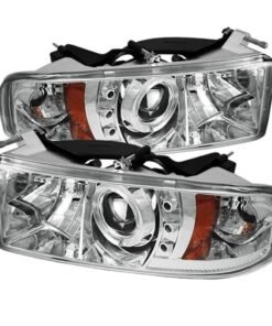 Spyder Dodge Ram 1500 94-01 94-02 Projector Headlights LED Halo LED Chrm PRO-YD-DR94-HL-AM-C