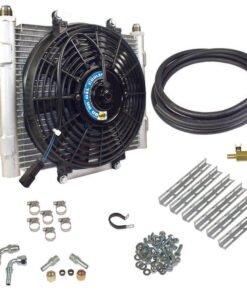 BD Diesel Xtruded Trans Oil Cooler - 5/8 inch Cooler Lines