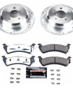 Powerstop K2131-36 Rear Brake Discs And Pad Kit for 95-98 Jeep Grand Cherokee