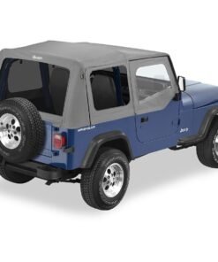 New Bestop 51123-09 Soft Top Gray 2 Doors for 1988-1993 Jeep Wrangler Base