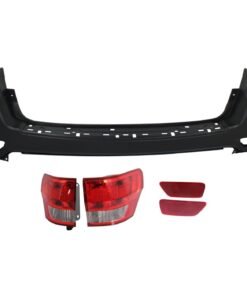 Bumper Cover & Tail Lights Kit 5pc halogen left right for 12-13 Grand Cherokee