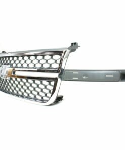 Honeycomb Grille for 03-06 Chevy Silverado 2500/3500, Chrome Shell/Painted Gray