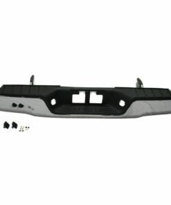 Rear Chrome Steel Step Bumper Assembly for 2007-2013 Toyota Tundra, Fleetside