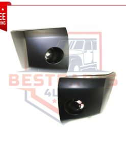 NEW Set of 2 Front Primed Bumper End Caps, CAPA for 2004-2007 Nissan Titan