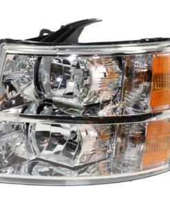 Headlight halogen left side CAPA for 08-14 Chevrolet Silverado 2500HD/3500HD