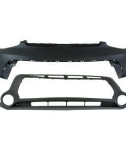 Set of 2 Front Bumper Covers, CAPA, KI1014100C, KI1015104C for 14-16 Kia Soul