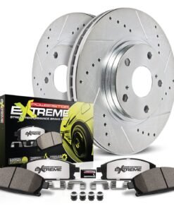Powerstop K1243-26 Brake Disc and Pad Kit rear 5 lugs for 06-15 Honda Civic Si