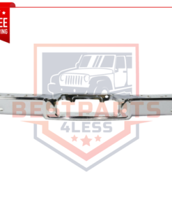 Rear Step Bumper w/ Parking Aid Sensor Holes, Chrome Steel for 05-08 Ford F-150