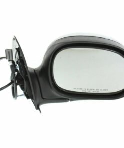 Power Side View Mirror, Chrome & Black, Passenger Right Side for Ford F150 Truck