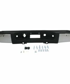 Step Bumper w/ Sensor Holes, Rear, Chrome for 2007-2010 Chevy Silverado 2500 HD