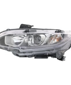 New Headlight Halogen left side for 2016-2017 Honda Civic DX, EX, EX-L, EX-T, LX