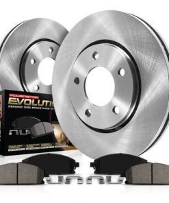Powerstop KOE3143 Front Brake Disc and Pad Kit for 2003-2005 Dodge Neon SE, SXT