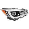 Headlight halogen black right side CAPA for 2015-2017 Subaru Legacy & Outback