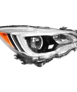 Headlight halogen black right side CAPA for 2015-2017 Subaru Legacy & Outback