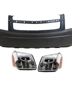 New Bumper Cover and Headlights Kit 3 pieces for 2005-2006 Chevrolet Equinox LS