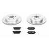 Powerstop K3060 Rear Brake Discs And Pad Kit 11.89 in for 2007-2010 Ford Edge