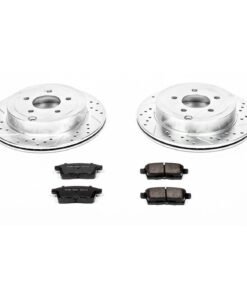 Powerstop K3060 Rear Brake Discs And Pad Kit 11.89 in for 2007-2010 Ford Edge