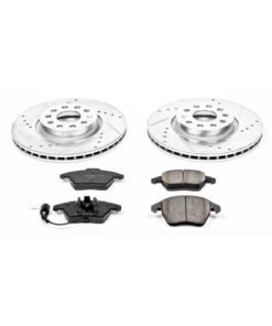 Powerstop K2259 Brake Disc and Pad Kit front for 2006-2013 Audi A3 Quattro