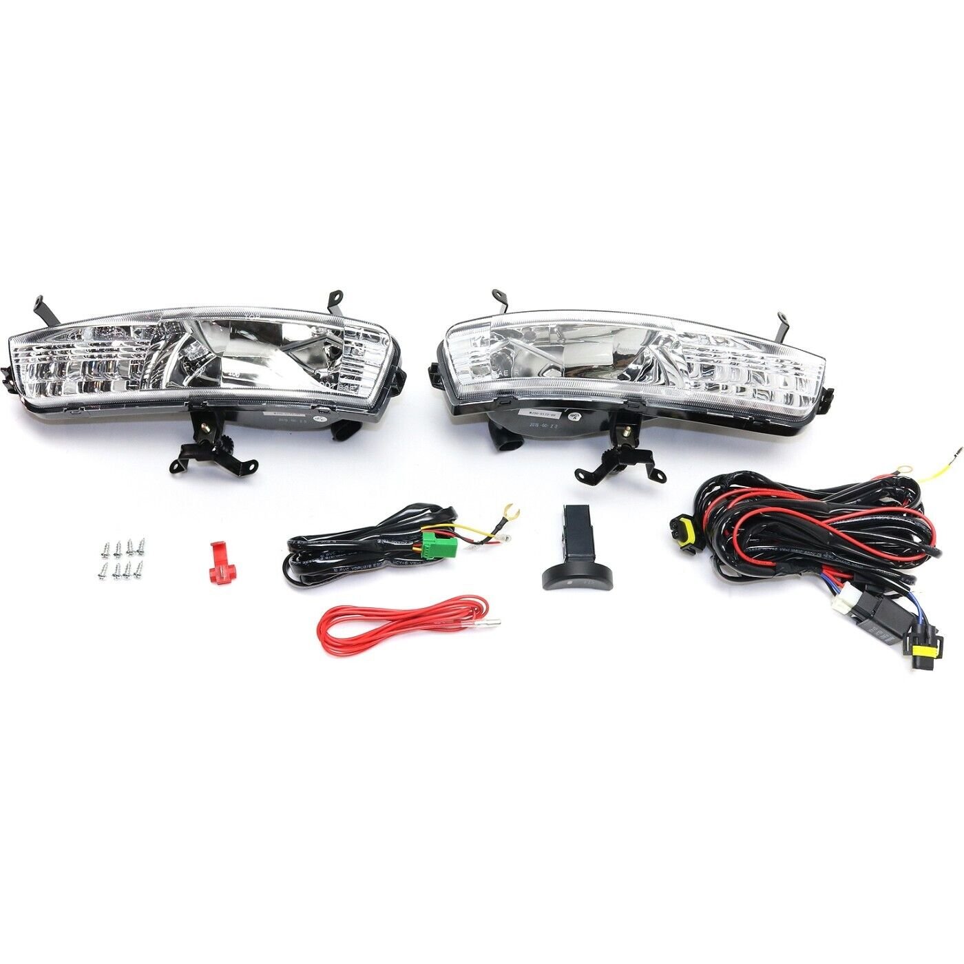 JC Whitney Front Fog Light Left and Right Side for 2006-2011 Hyundai Accent GLS