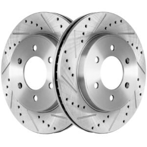 SureStop F27110057DS Front Brake Disc 6 Lugs for 2005-2008 Ford F-150 STX