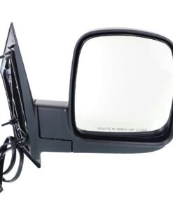 Power Mirrors, Manual Fold, Textured Black for 2003-2007 Chevrolet Express 3500