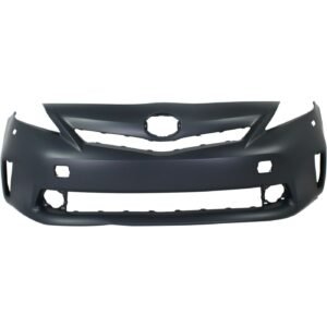 Front Bumper Cover for 2012-2014 Toyota Prius V w/ fog lamp holes Primed CAPA