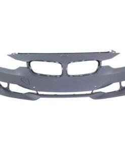 Front Bumper Cover primed w/ fog light holes for 2012-2015 BMW 320i Base Sedan