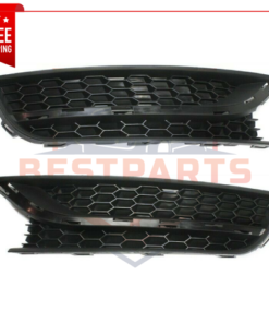 Set of 2 LH & RH Black Fog Light Lamp Cover Caps for 2012-2015 Volkswagen Passat