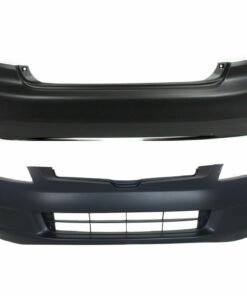 Front & Rear Bumper Covers, Primed Plastic, CAPA for 03-05 Honda Accord Sedan