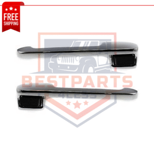Set of 2 Front Chrome Exterior Door Handles for 80-91 Ford F-150 / 80-96 Bronco