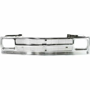 NEW Chrome Plastic Grille for 1991-1993 Chevrolet S10 / 1991-1994 S10 Blazer