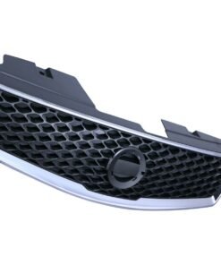 Grille plastic chrome Shell w/gray insert for 2009-2012 Nissan Sentra