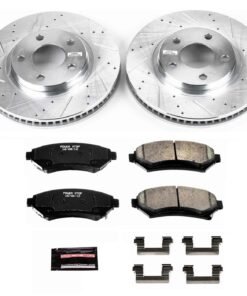 Powerstop K1542 Brake Disc and Pad Kit front for 2000-2004 Chevrolet Impala