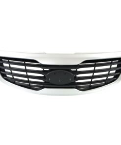 Grille silver shell w/ black insert for 2011-2012 Kia Sportage Base, EX, LX, SX