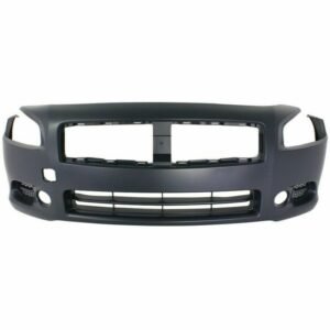 NEW Front Bumper Cover w/ Fog Lamp Holes, Primed for 2009-2014 Nissan Maxima