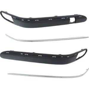 Front Bumper Trim, Left & Right Side, Set of 2 for 2003-2007 Mercedes Benz C230