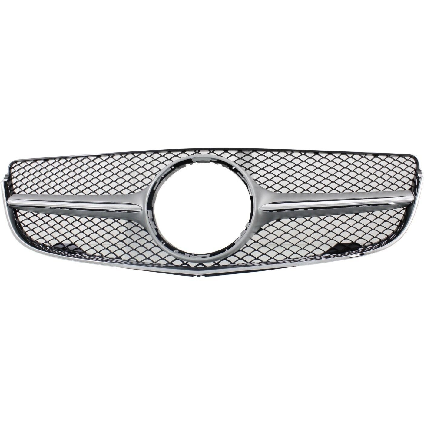 Grille MB1200179 plastic shell w/insert for 2015-2017 Mercedes E400 4Matic, Base