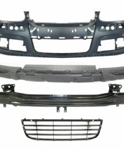 Front Bumper Cover Kit w/ Absorbers & Grille for 2005-2010 VW Volkswagen Jetta