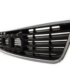 Grille plastic chrome shell w/primed insert for 1995-1997 Audi A6 Quattro & A6